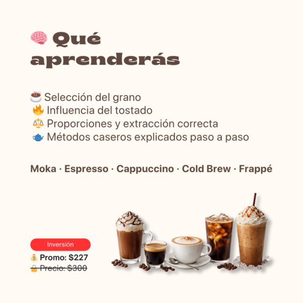 Aprende Café y Barismo en Casa