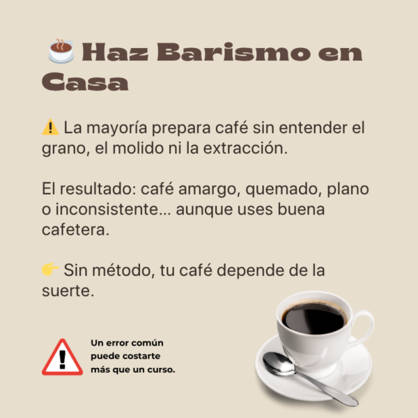 Aprende Café y Barismo en Casa