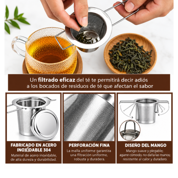 119 Infusor de acero inoxidable de malla ultrafina