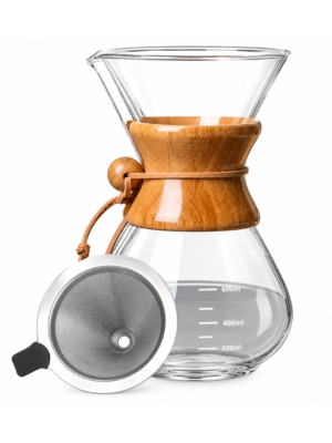 Cafetera de vidrio tipo Chemex — 600 ml