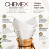 134 Filtros CHEMEX Bonded™ Naturales — 100 piezas
