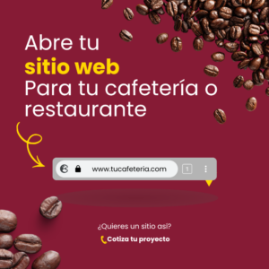 Sitios web para cafeterías y restaurantes