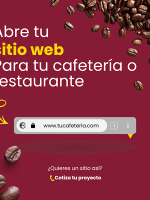 Sitios web para cafeterías y restaurantes